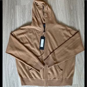 Nili Lotan Emmaline Cashmere Zip Front Hoodie